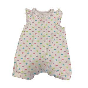 Little Me 9M 100% Cotton‎ Heart Bodysuit Onesie Multicolor